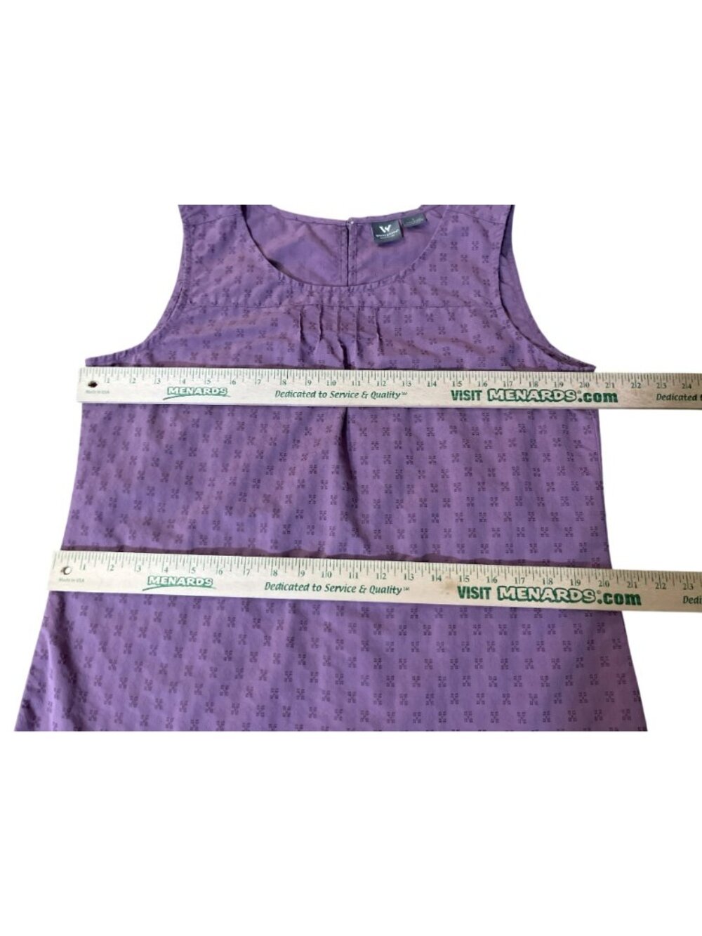 White Sierra Womens Purple Sleeveless Textured Tank Top Size Large Used Outdoor - Picture 10 of 12